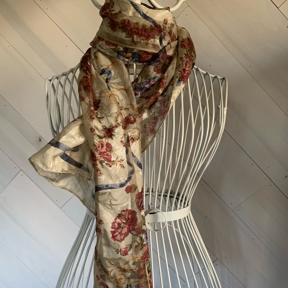 Laura Ashley Silk Scarf
